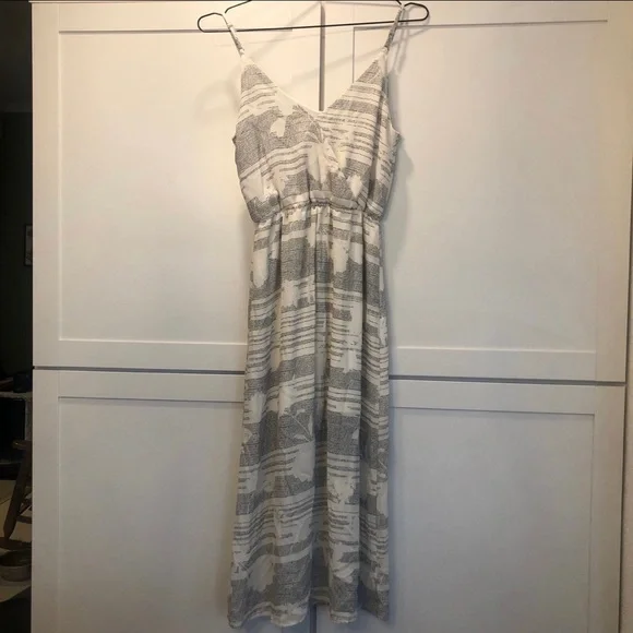 Sienna Sky - Black & White Maxi A-Line Slip Wrap Dress - XS - Picture 2 of 5